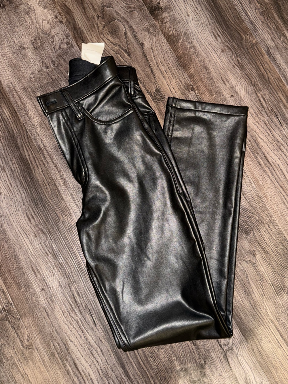 Women’s Black Faux Leather Pants